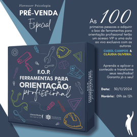 Livro-box F.O.P  Ferramentas para Orientação Profissional